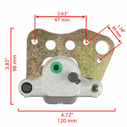 Front Left & Right Brake Caliper Pad for Polaris Sportsman 335 Ranger Worker 500