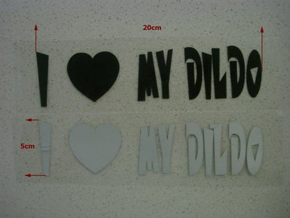 I LOVE MY PRANK FUNNY JOKE CAR DECAL STICKER Window Bike Ute Wall