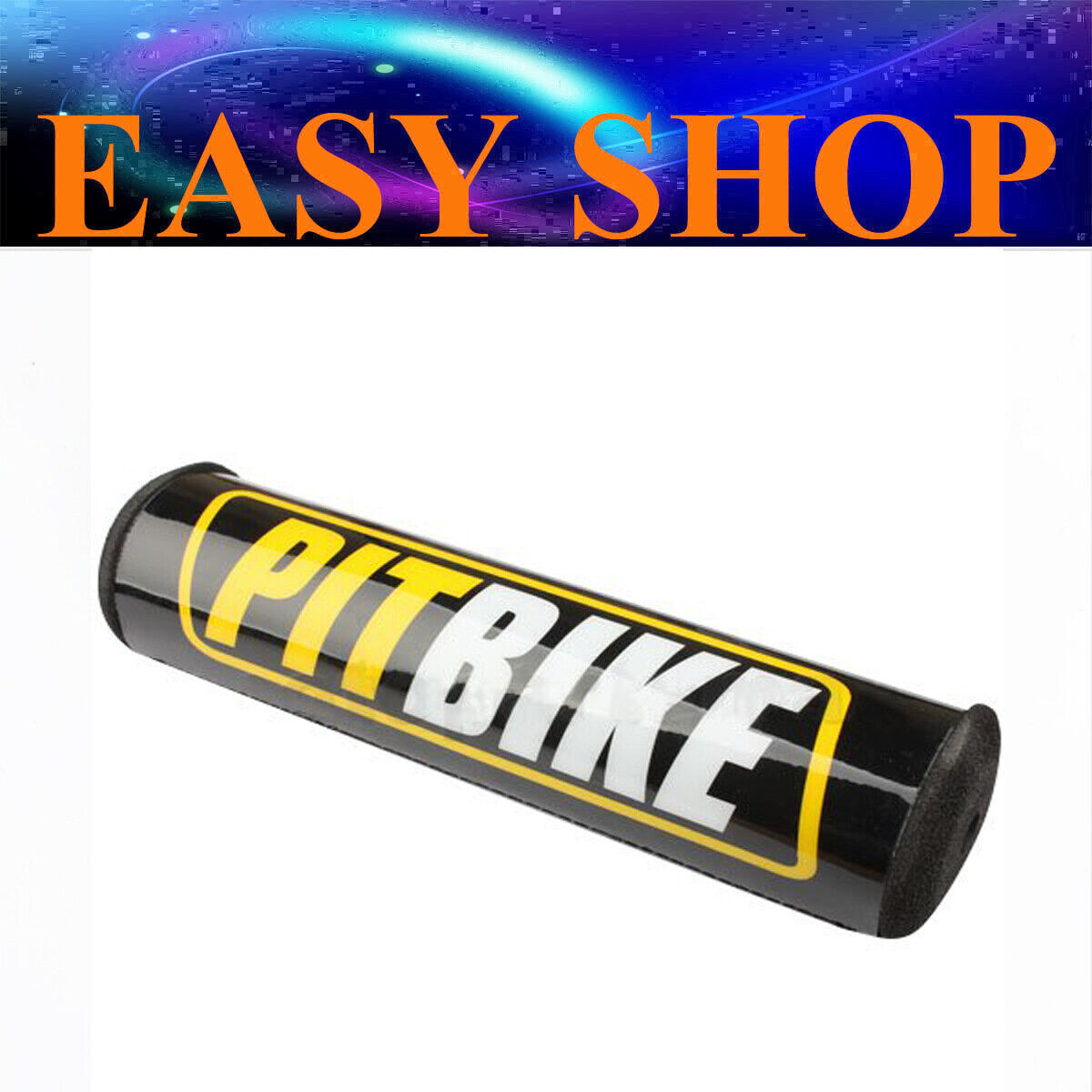 BLACK PITBIKE HANDLEBAR PAD HANDLE BAR FOAM PROTECTOR COVER FOR ATV PIT PRO BIKE
