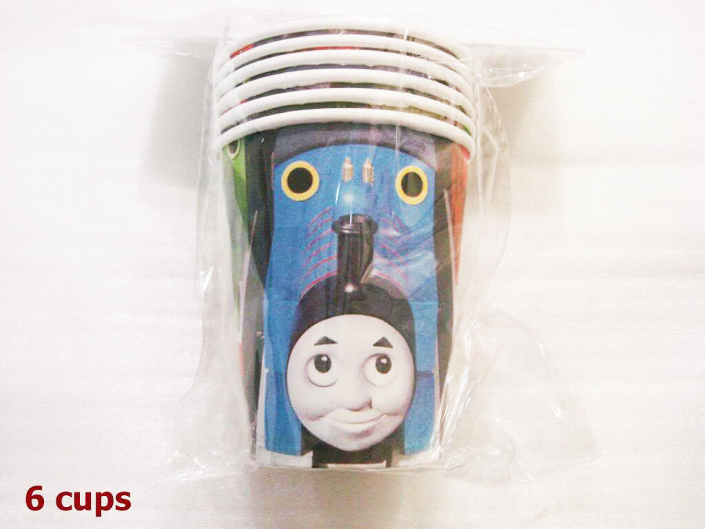 Boys Girl Baby Shower Thomas Train Birthday Party Supply Disposal Cup Plate Card
