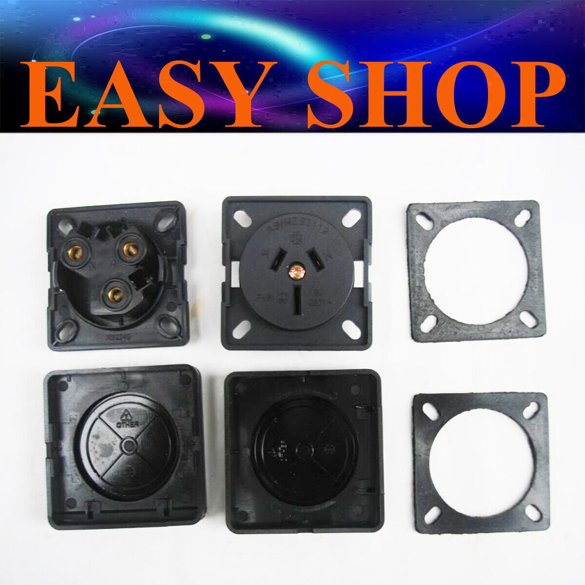 2pcs 240v Power Point Socket Outlet Waterproof Caravan Camper Trailer Tool Box