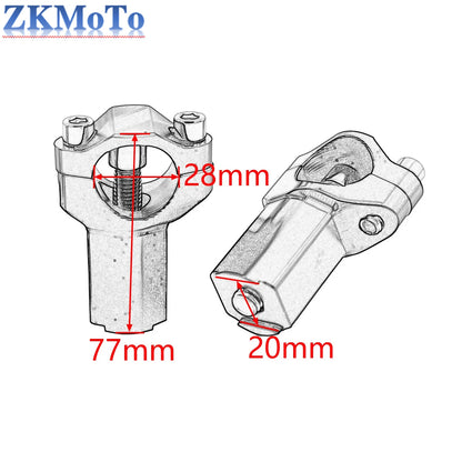 28mm CNC Handlebar Clamp For KTM 690 790 890 1090 1190 1290 Husqvarna GasGas