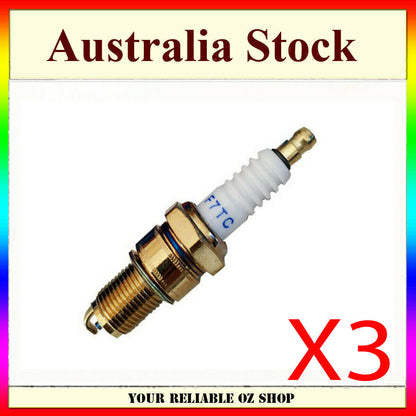 3pcs Spark Plug F7TC For GX110 GX120 GX140 GASOLINE LAWNMOWER GENERATOR