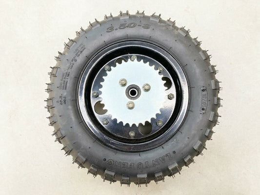 3.50-8" Inch Rear Off Road Tyre Brake Shoes Hub Sprocket Honda Monkey Z50R Z50J