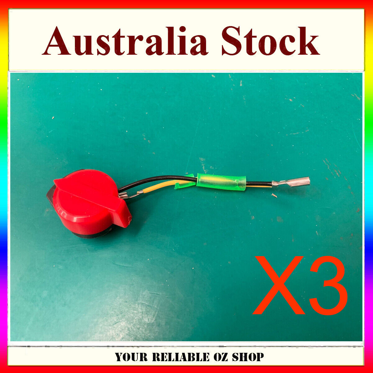 3Pcs 2 Wire Kill SWITCH For Honda Engine 168F 170F 188F Generator Waterpump
