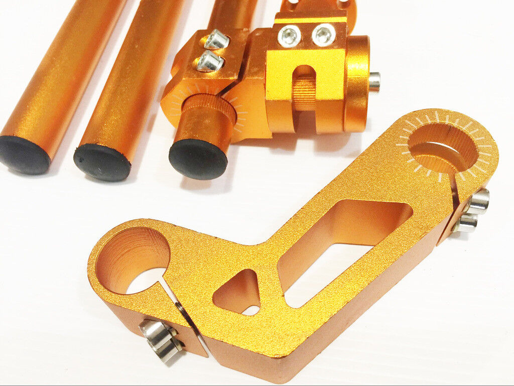 Gold CNC Adjustable Steering Handle Bar Handlebar High Rise Suzuki Honda YAMAHA