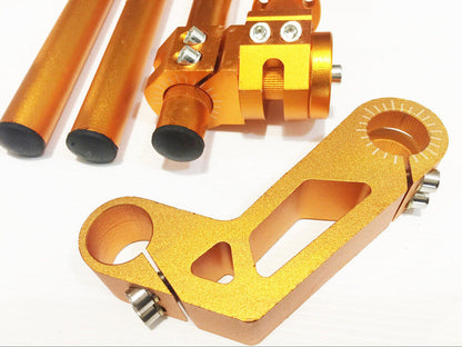 Gold CNC Adjustable Steering Handle Bar Handlebar High Rise Suzuki Honda YAMAHA