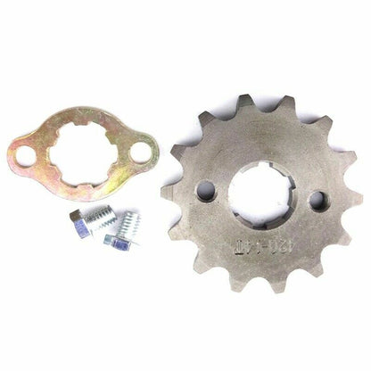 20mm 420 14T Tooth FRONT CHAIN SPROCKET 110cc 125cc 150cc Lifan Zongshen TDR DHZ