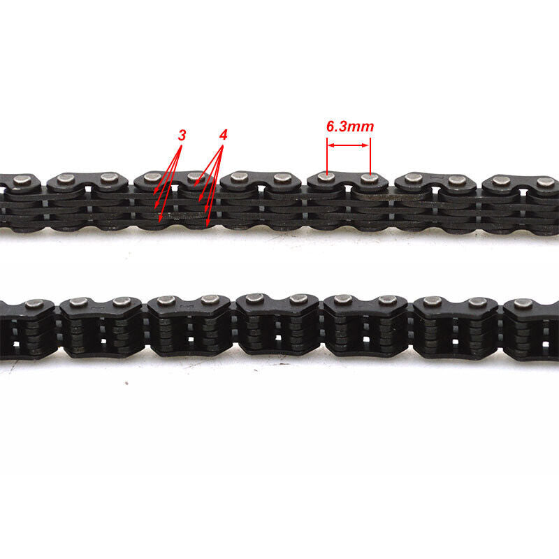 102 LINKS 3X4 TIMING CHAIN CAMSHAFT FITS KAWASAKI Z250/T EX250 KLT185 KLF185