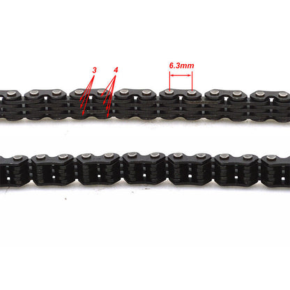 102 LINKS 3X4 TIMING CHAIN CAMSHAFT FITS KAWASAKI Z250/T EX250 KLT185 KLF185