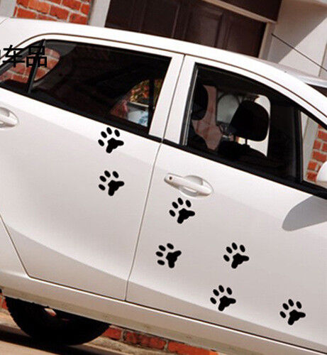 Bear Dog Paw Foot Print Sticker Decal Car Ute Windscreen Emblem Window Bike
