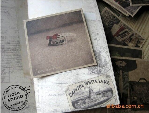 70 Pcs Love Story Post Card Craft Gift Memory Valentine's Day Birthday DIY Kraft