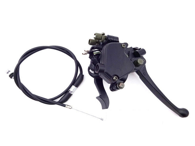 7/8" 22mm Thumb Throttle Cable Dual Brake Lever 110cc 125cc 150c ATV QUAD BIKE