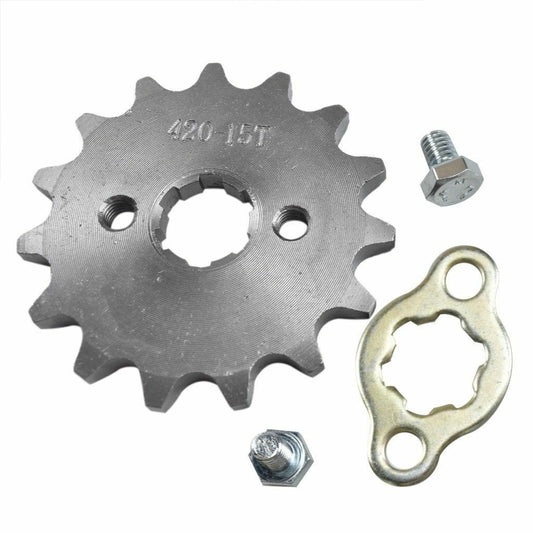 17mm 420T 15 Tooth FRONT CHAIN SPROCKET COG 110cc 125cc 150cc Yamaha KTM HONDA