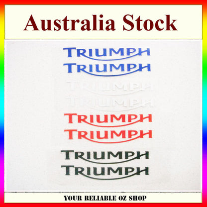 Triumph Sticker Decal Badge Emblem Logo Bike ATV Quad Motorcycle Dirt Fuel Tank