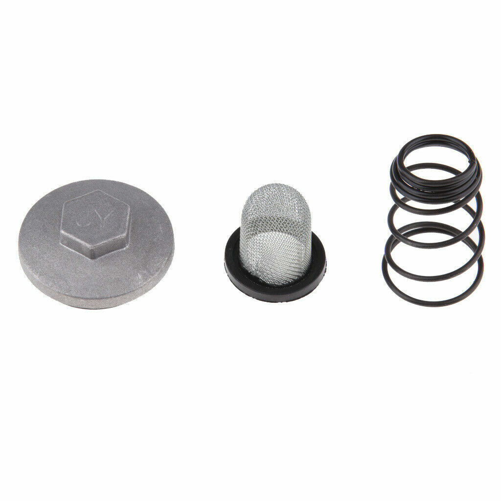 GY6 Engine Oil Drain Bolt Screw Oil Filter Mesh Spring Set 50cc 80cc 125 150cc
