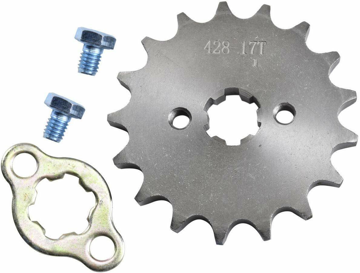 FRONT CHAIN SPROCKET COG 428 17 TEETH 125cc 150cc 250cc Taotao Kymco Apollo