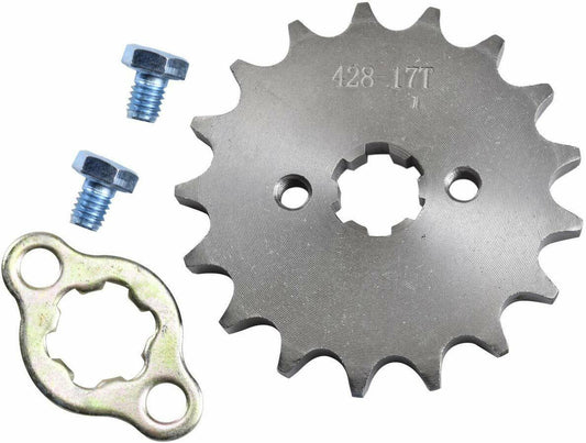 FRONT CHAIN SPROCKET COG 428 17 TEETH 125cc 150cc 250cc Taotao Kymco Apollo