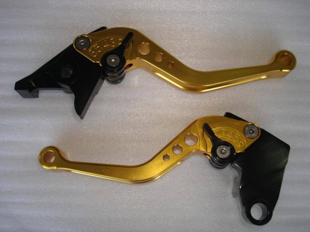 RED GOLD CNC KAWASAKI BRAKE CLUTCH LEVER ZX10R Z1000 ZZR600 ZX6R VERSYS BIKE