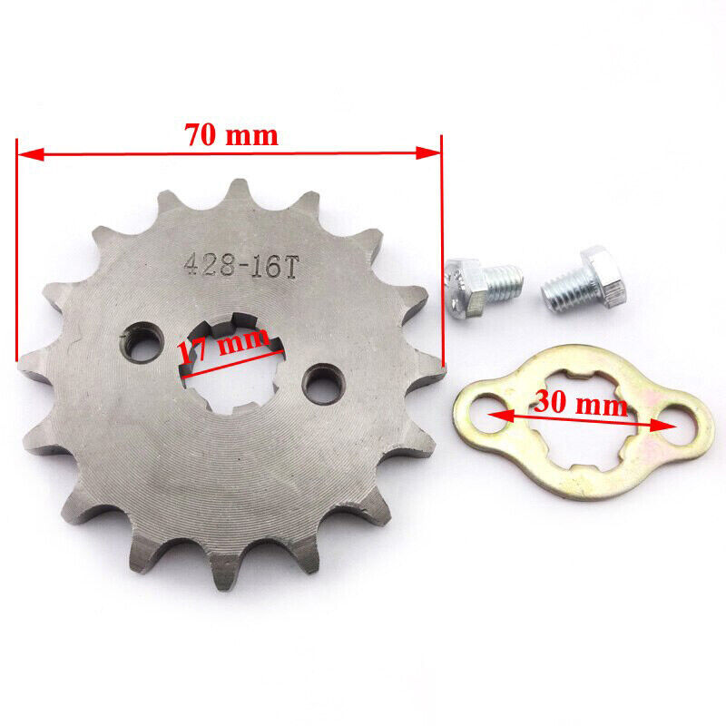 FRONT CHAIN SPROCKET 428 16 TOOTH For 90cc 140cc 160cc 250cc DIRT PIT PRO BIKE