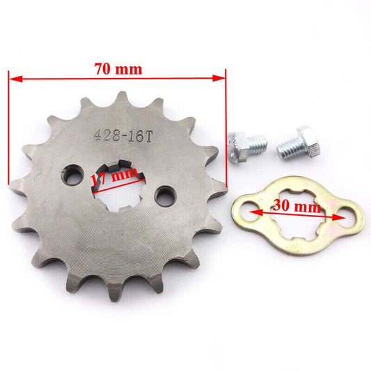 FRONT CHAIN SPROCKET 428 16 TOOTH For 90cc 140cc 160cc 250cc DIRT PIT PRO BIKE