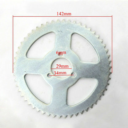 142mm T8F 54 TOOTH REAR CHAIN SPROCKET 47cc 49cc TDR Foxico Motowork Atomic DHZ