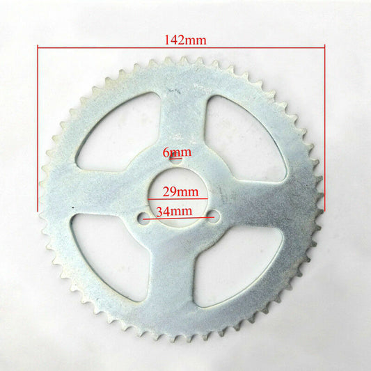 142mm T8F 54 TOOTH REAR CHAIN SPROCKET 47cc 49cc TDR Foxico Motowork Atomic DHZ