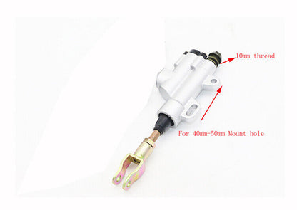 M10mm Rear Foot Hydraulic Brake Master Cylinder 110cc 125cc 250cc Quad Bike ATV