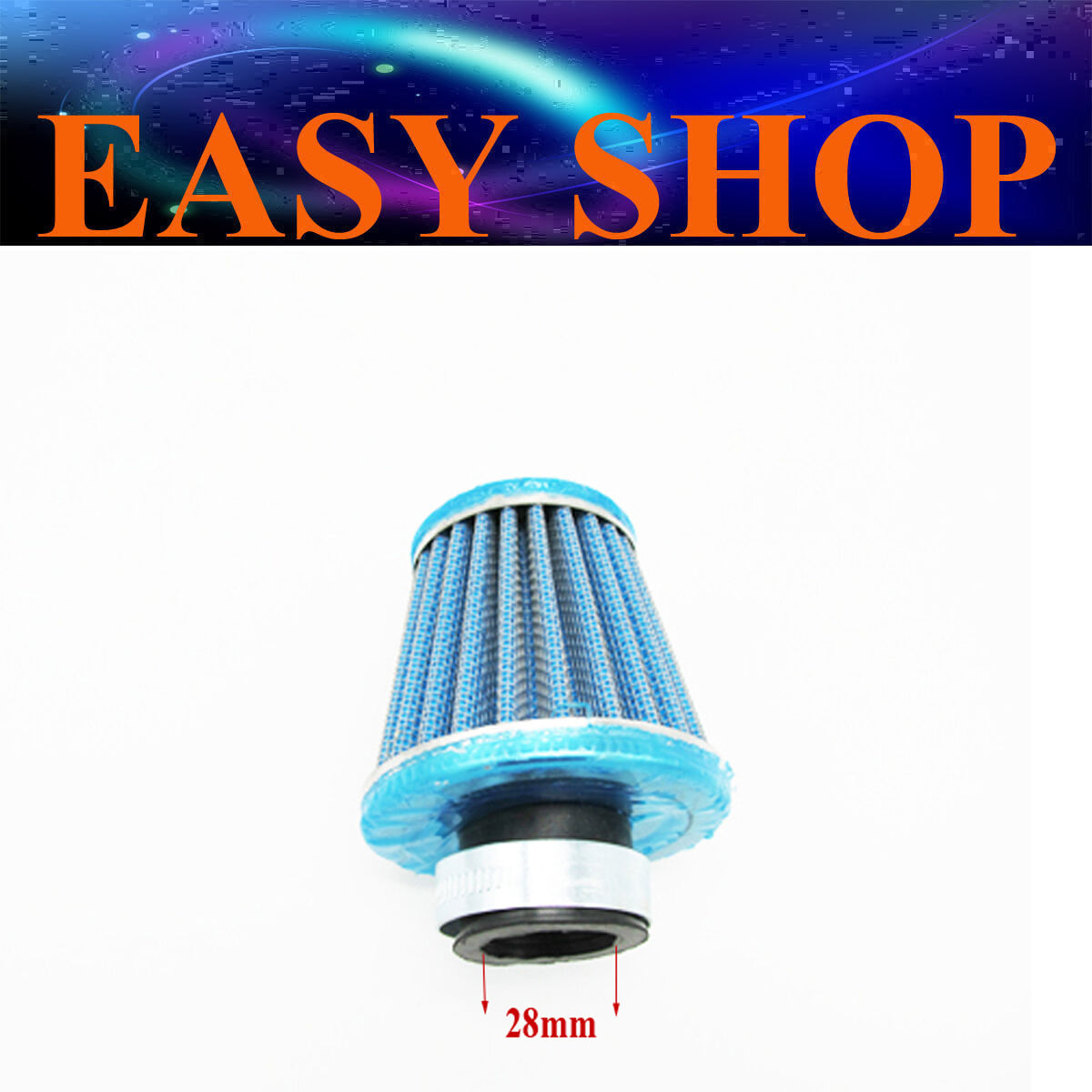 28mm CHROME POD AIR FILTER HONDA Z50 CT70 Yamaha DT50 TY50 Suzuki GT50 OR50 ZR50