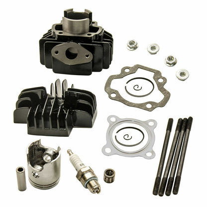 Engine Rebuild Kit Head Bore Cylinder Barrel Piston + Carburetor For YAMAHA PW50