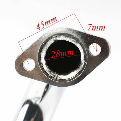 38mm Big Bore Exhaust Muffler Pipe for 50 70 90 110 125cc CRF SSR Pit Dirt Bike