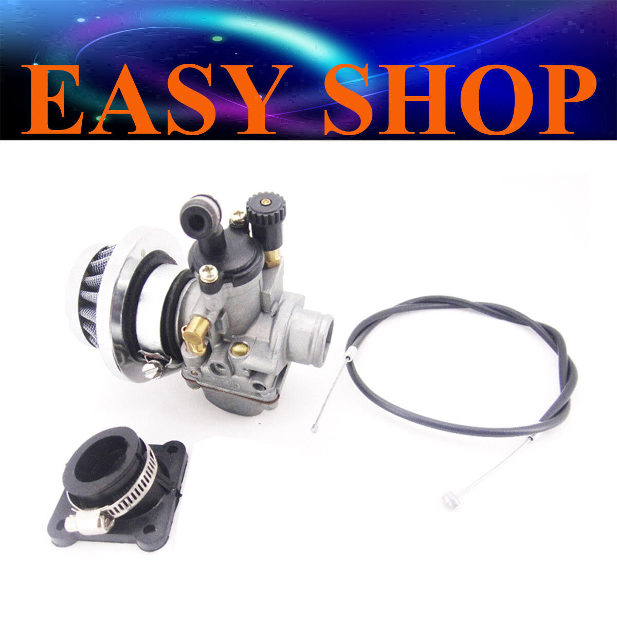 Carby Carb Air Filter Manifold Throttle Cable KTM 50 50CC SX JR ADVENTURE SR JET