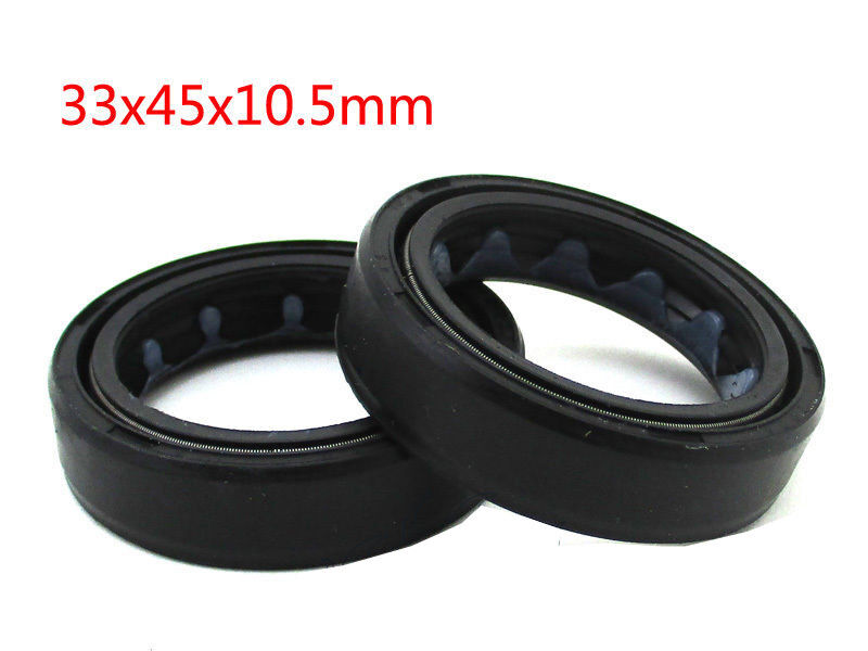 Fork Oil Seals 33mm x 45mm x 10.5mm Motorcycle Bike HondaYamaha Suzukia Kawasaki