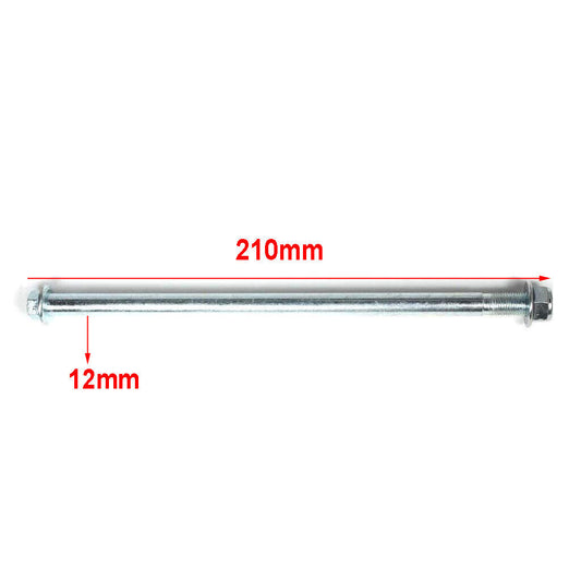 12mm 210mm Rear 12" 14" Inch Wheel Axle Spindle 110cc 125cc Pit Pro Dirt Bike