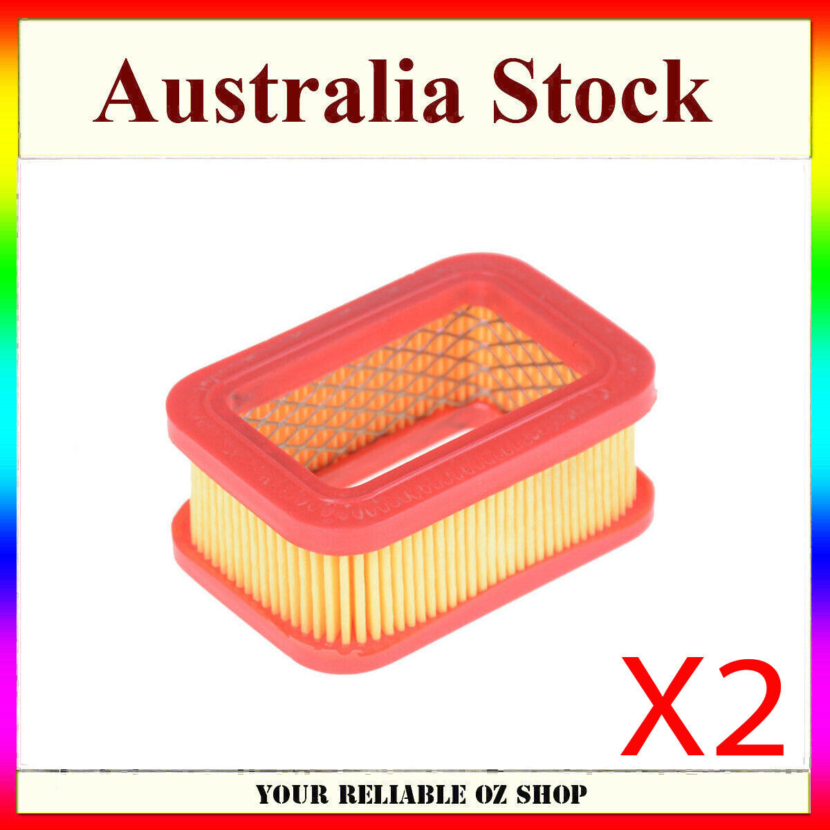 2Pcs Air Filters Cleaner for 5800 58CC Chainsaw Gasoline 83x55x28mm