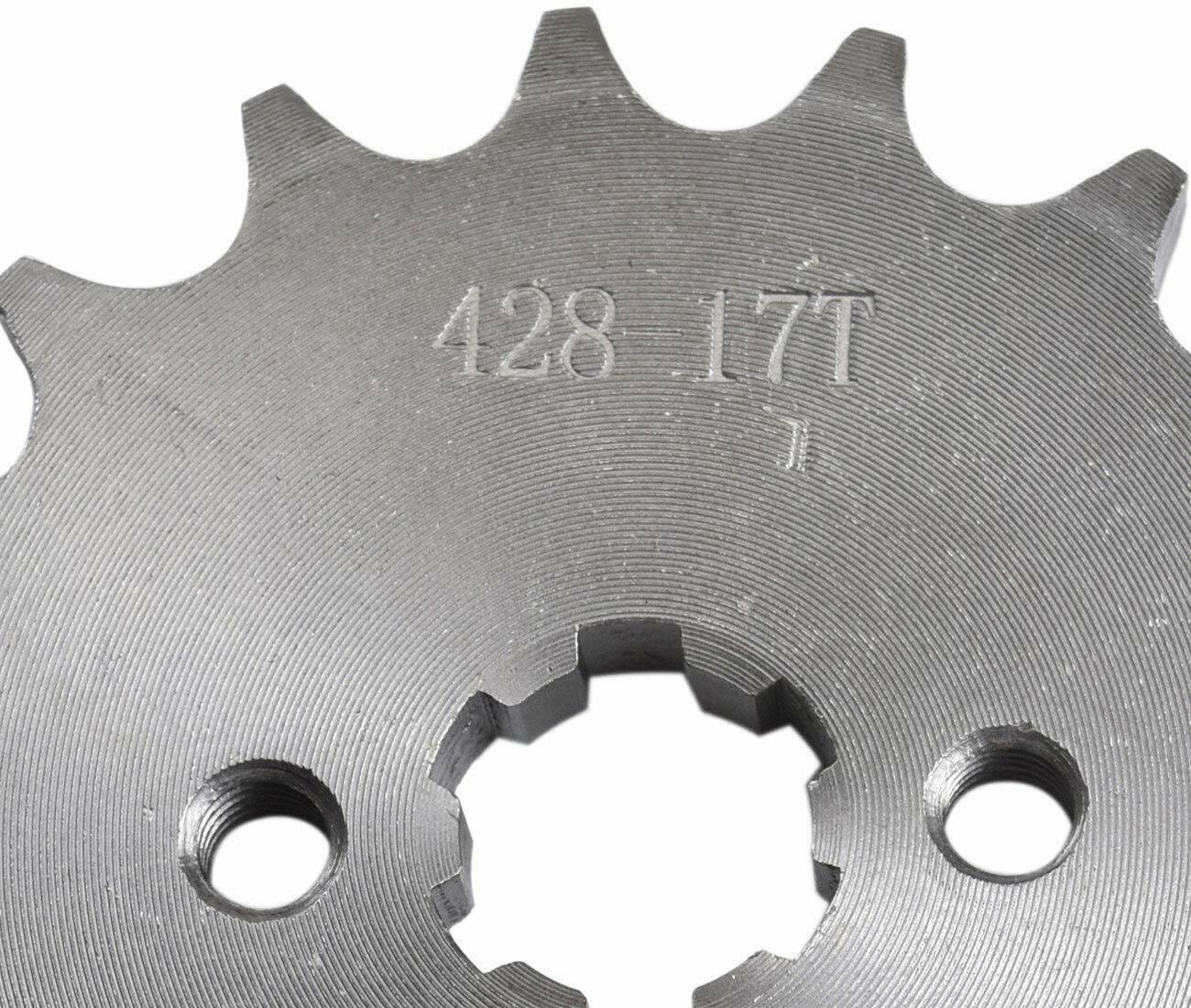 FRONT CHAIN SPROCKET COG 428 17 TEETH 125cc 150cc 250cc Taotao Kymco Apollo