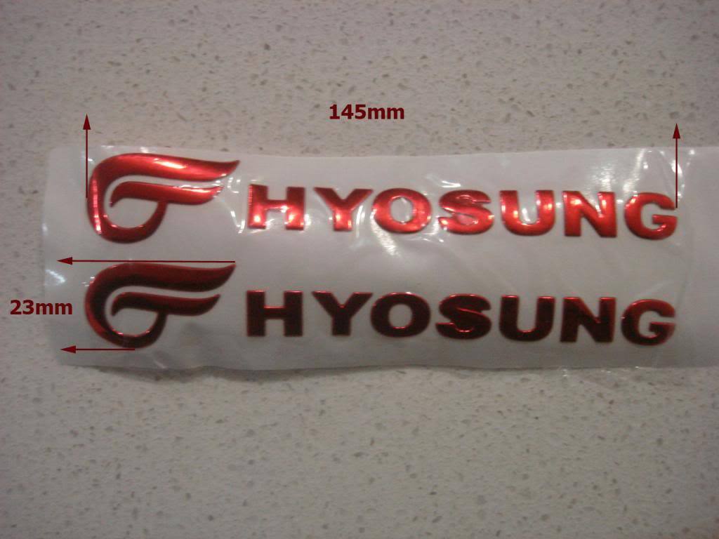 Hyosung 3D Sticker Decal Badge Emblem Logo Bike ATV Quad Motorcycle Fuel Tank