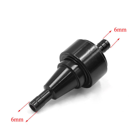 Black 1/4'' 6mm Inline Gas Fuel Filter Motorcycle For Kawasaki KX250F Ninja 250R