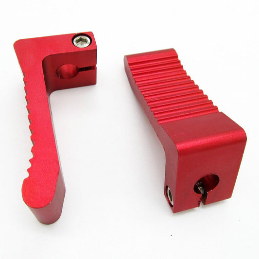 12MM CNC RED FOOT PEGS FOOTPEG REST 49cc 50cc 2 Stroke Minimoto Kids Thumpstar