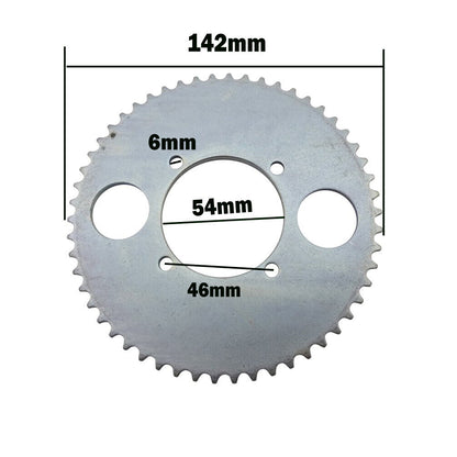 54T T8F 54mm Rear Chain Sprocket for 47cc 49cc Pocket Scooter ATV Mini Moto Bike