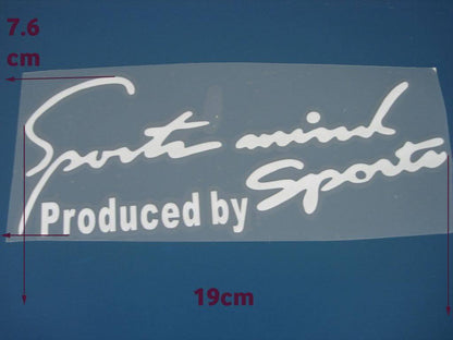 Funny Racing Sports Mind Vinrl Sticker Decal Car Badge Emblem Black White Logo