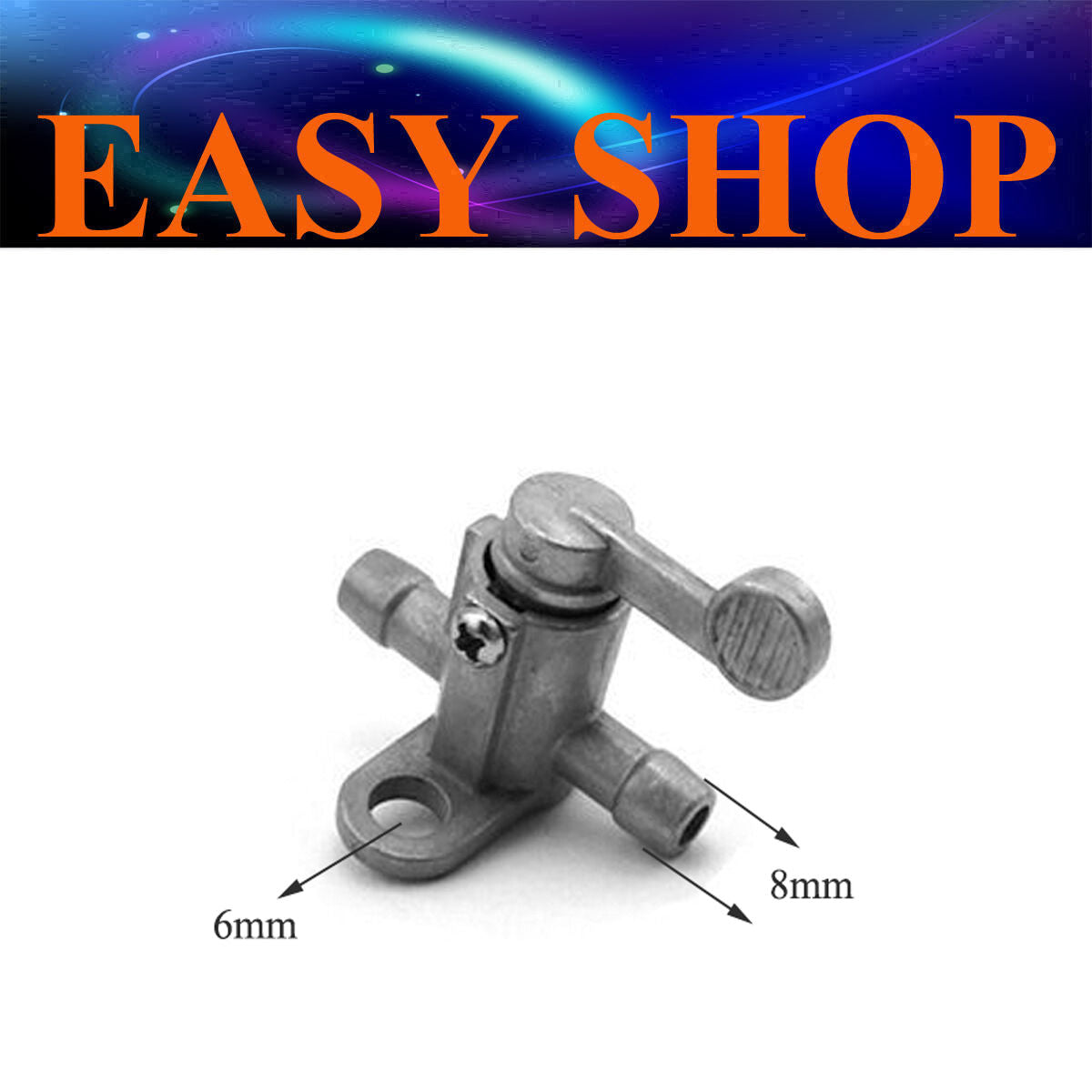 8mm Inline Petrol Fuel Tank Tap Petcock Switch PIT PRO Quad Dirt Bike ATV Buggy