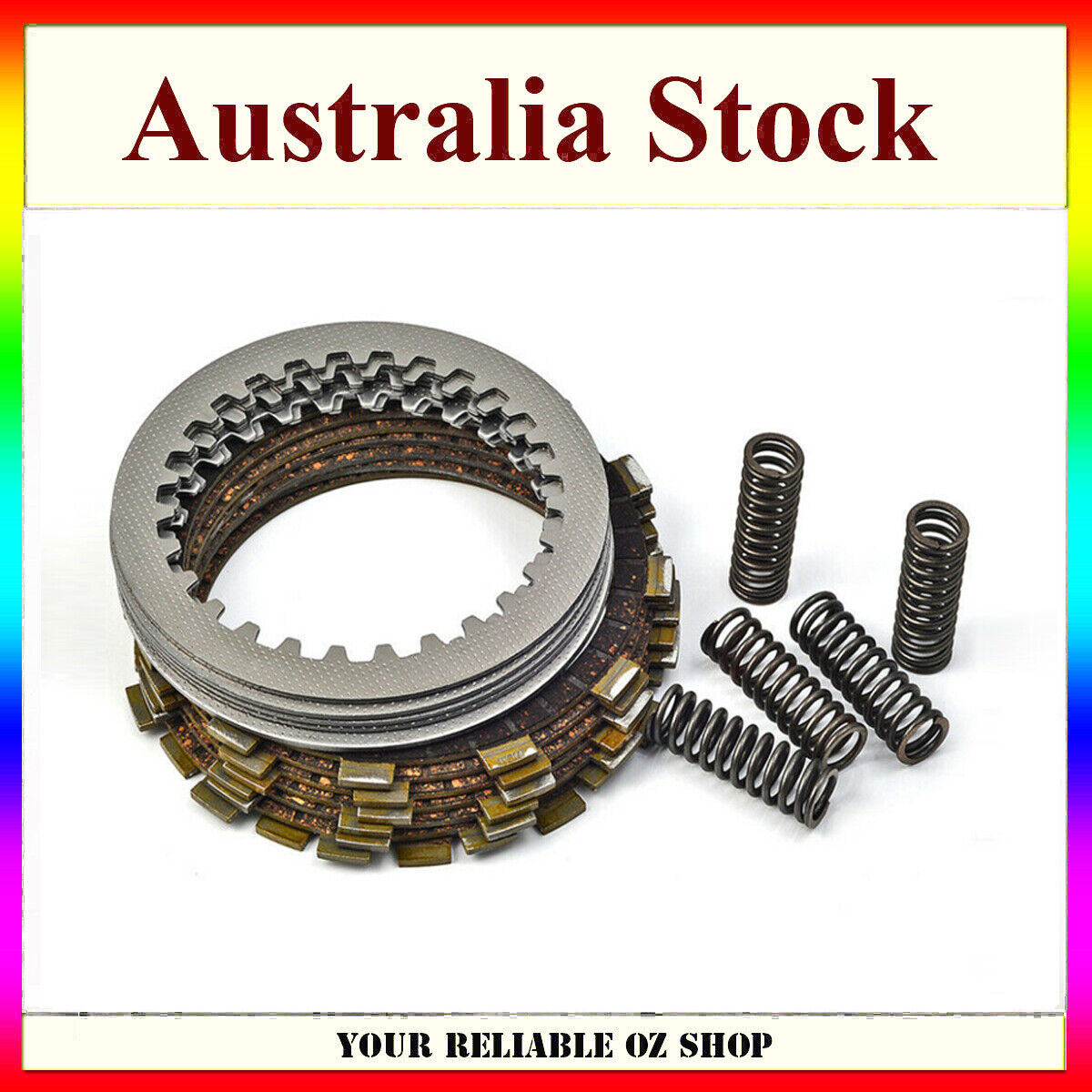 Clutch Kit Springs Friction Steel Plates For Yamaha YFM350 Warrior Raptor 350