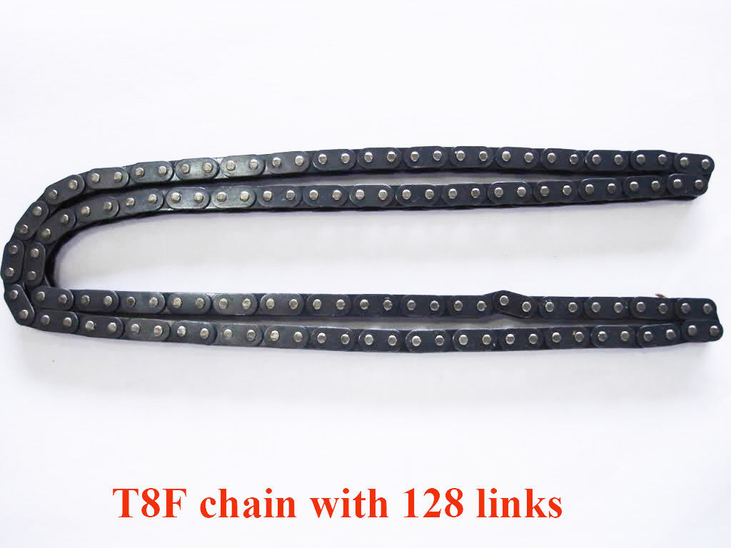 Drive Chain T8F 128L 8mm FOR 49cc 50cc Apollo Thumpstar Kazuma Baja Roketa BMX