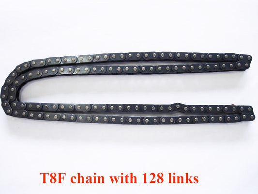 Drive Chain T8F 128L 8mm FOR 49cc 50cc Apollo Thumpstar Kazuma Baja Roketa BMX
