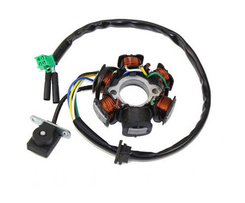 6 Coil Pole Magneto Stator Rotor GY6 125cc 150cc Moped Quad ATV Scooter Bike