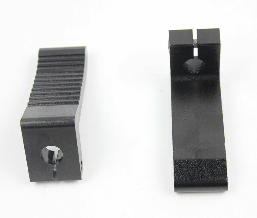 12MM CNC BLACK FOOT PEGS FOOTPEG REST 49cc 50cc 2 Stroke Minimoto Kids Thumpstar