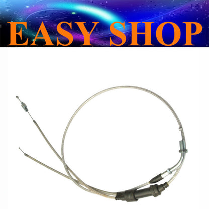 Dual Bent Throttle Cable KEIHIN PZ30mm Carby Accelerate Pump Carburetor TTR250