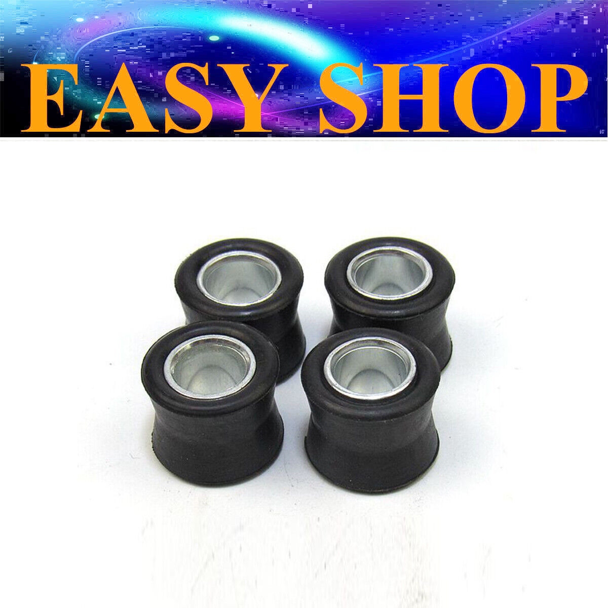 12mm Shocker Mounting Rubber Bushes Spacers Yamaha Honda Suzuki Kawasaki 4Pcs