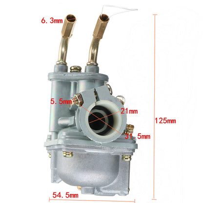CARBURETOR CARBY Carb FOR YAMAHA PEEWEE 50 PW50 PY50 YZINGER G50T LX50PY